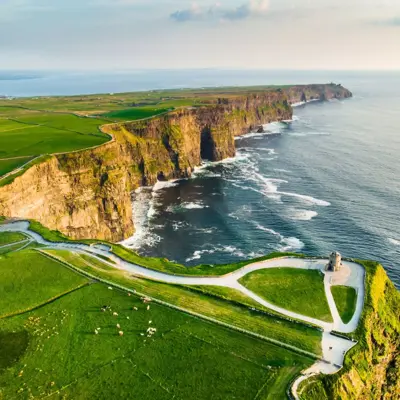 Cliffs Of Moher Paved Pathway