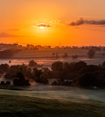 Sunset View of Dromoland Estate at the Rine Hotel in County Clare