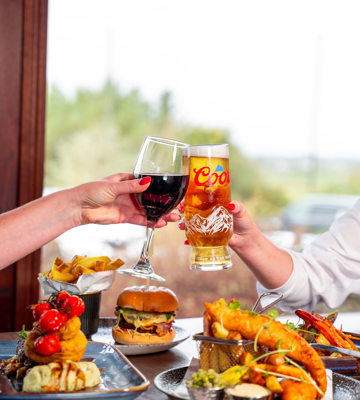 Couple enjoy the best dining in County Clare at the Rine Hotel near Limerick